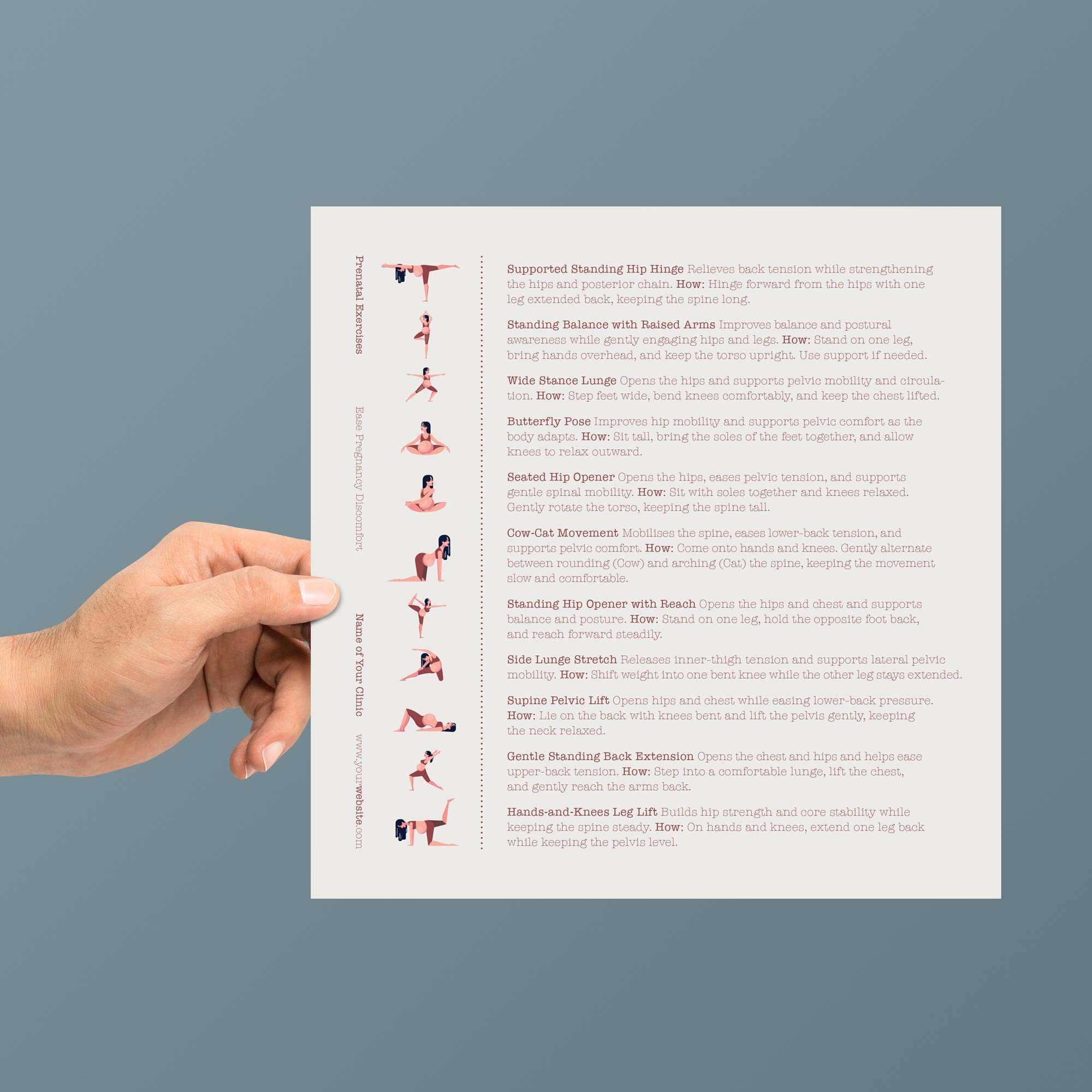 Prenatal Exercises Patient Handout