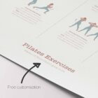 Pilates Exercises anatomy chart for clinics