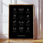 Pilates Exercises anatomy chart for clinics