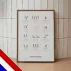 Pilates Exercises anatomisch diagram voor praktijken en klinieken